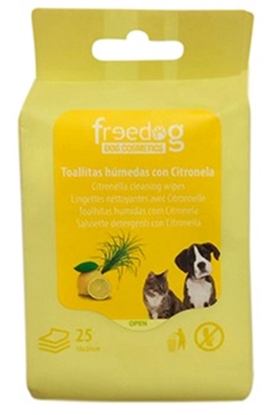 Picture of Freedog Citronella Pocket Cleansing Wipes for Dogs and Cats